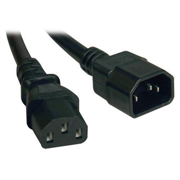 Evolve Tripp Lite; Power Cord Adapter; 10A; 18AWG; 100V- 250V; IEC-320-C14 to IEC-320-C13; 8FT EV193795 - main